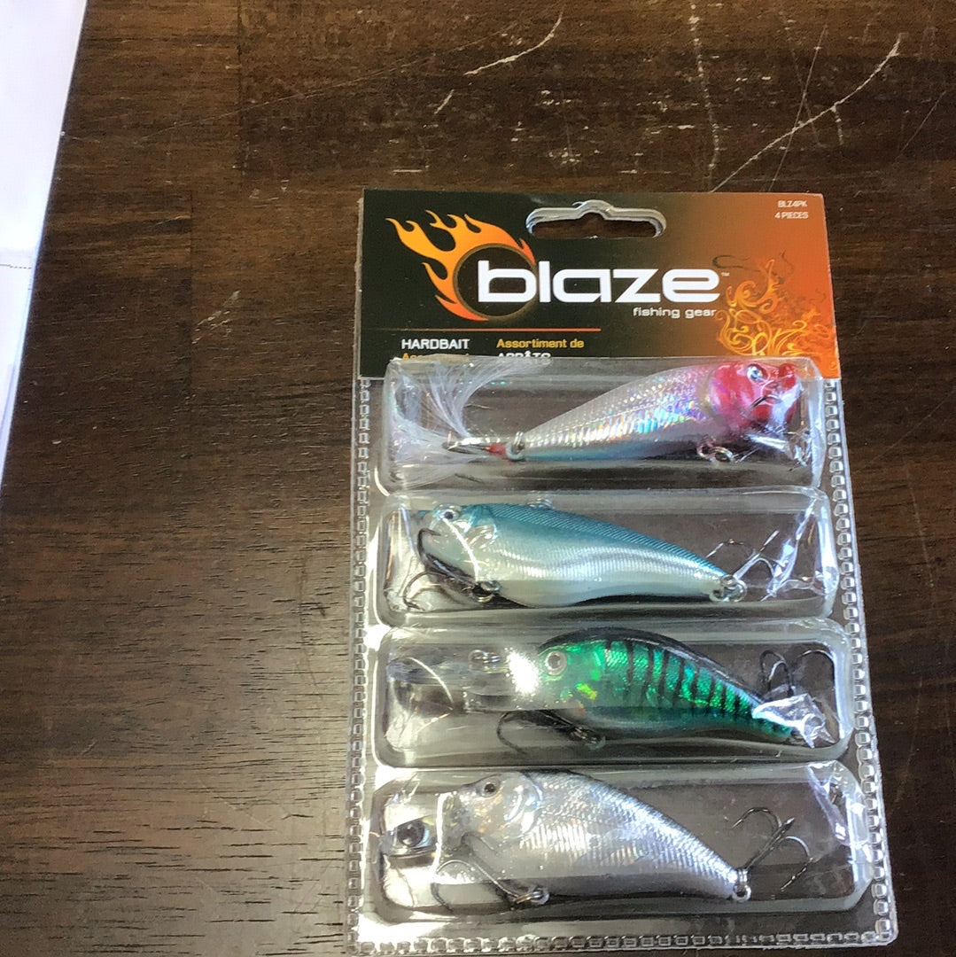 Blaze Lures Salt & Pepper Back Livewire Minnow Bait 5 Pack 3.5' - Fishing/hooks  at OutdoorShopping