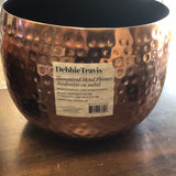 Debbie Travis hammered metal planter