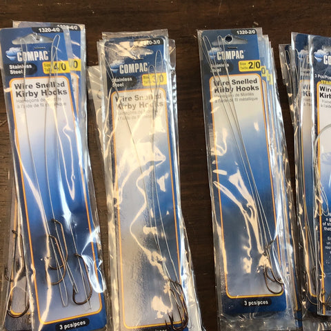 Compac wire snell Kirby hooks