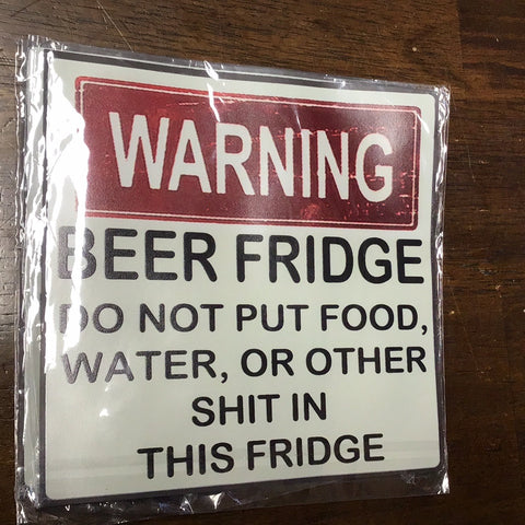 Beer fridge magnet