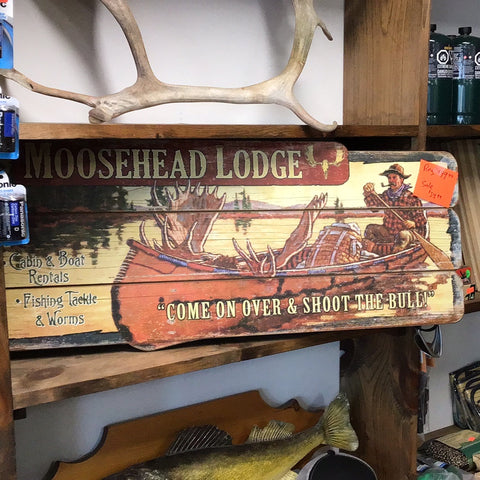 Moosehead lodge sign