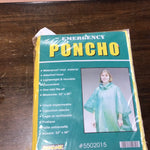 Emergency rain poncho