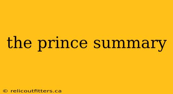 the prince summary