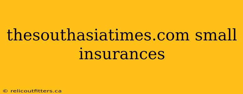 thesouthasiatimes.com small insurances