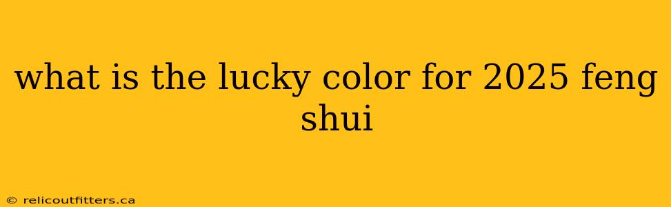 what is the lucky color for 2025 feng shui